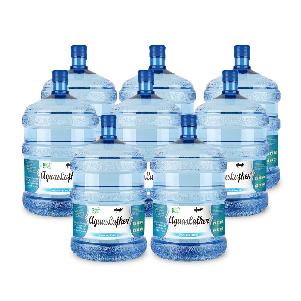 8 Recargas de Agua Purificada