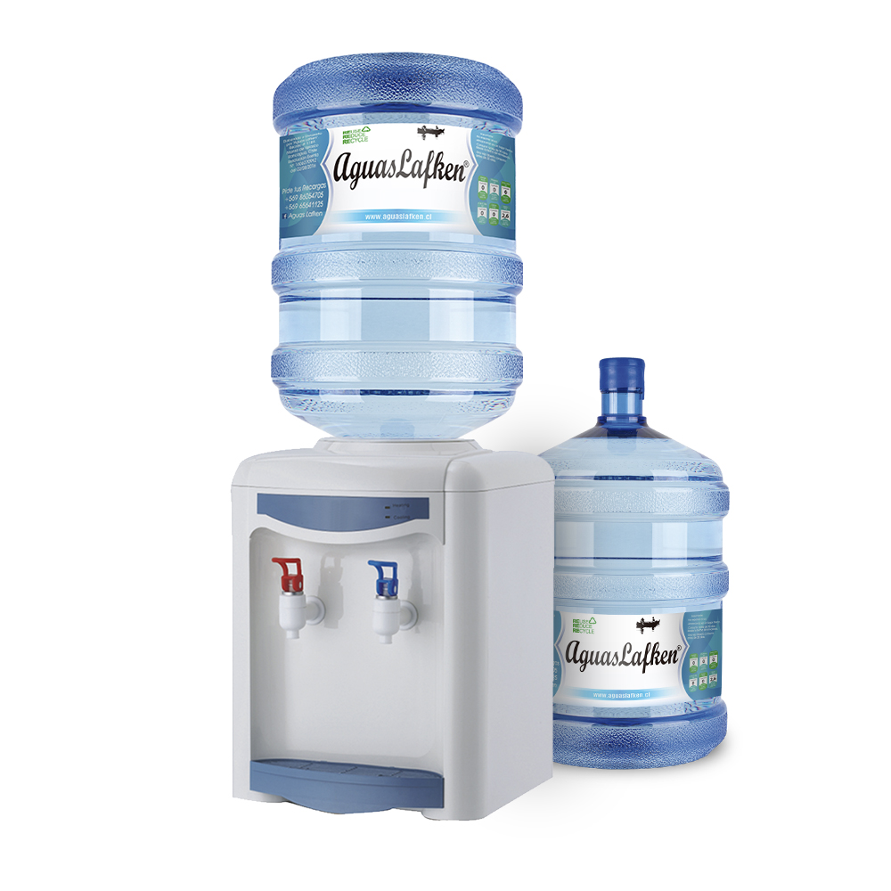 Dispensador de agua purificada con ventilador sobremesa - Agua caliente y helada al instante - Marca Vaweh - 6 meses de garantía